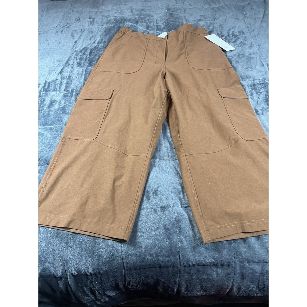 Lululemon Womens Light UtiliTech brown Cargo Pocket‎ HR Crop Pants Size 33